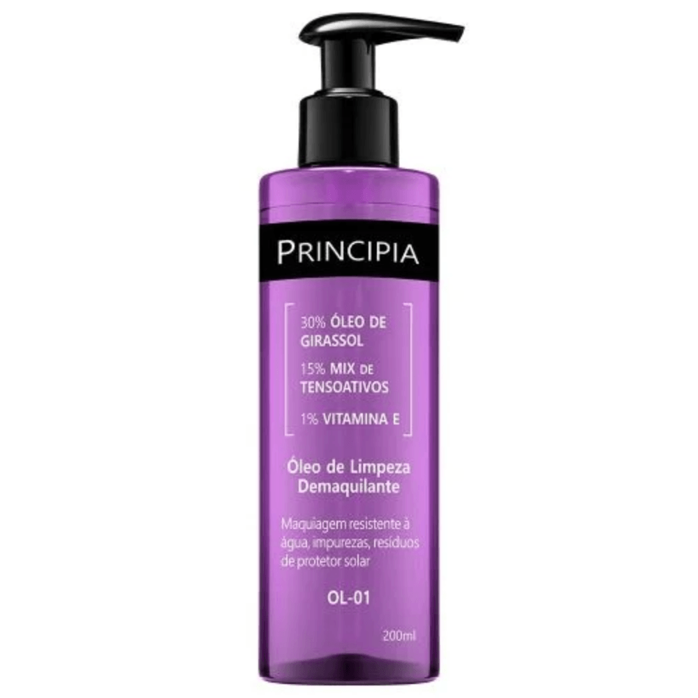 Óleo de Limpeza Demaquilante Principia OL-01 com 200ml